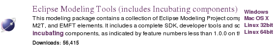 
 Screenshot: Eclipse Modeling Tools distribution
 